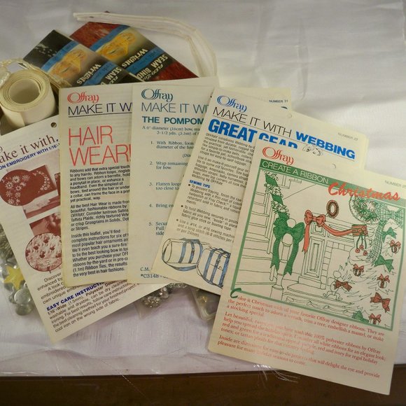 18 Offray Craft Ideas & Assorted Sewing Items - Picture 1 of 7
